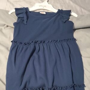 Wonder Nation Navy Blue Ruffle Dress